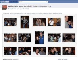 Cadillac Jacks Sports Bar and Grill Facebook fan page photo page
