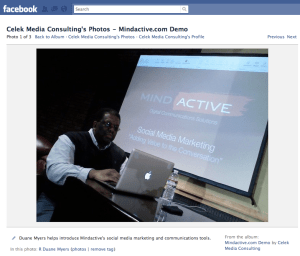 Celek Media Consulting Facebook fan page photo example